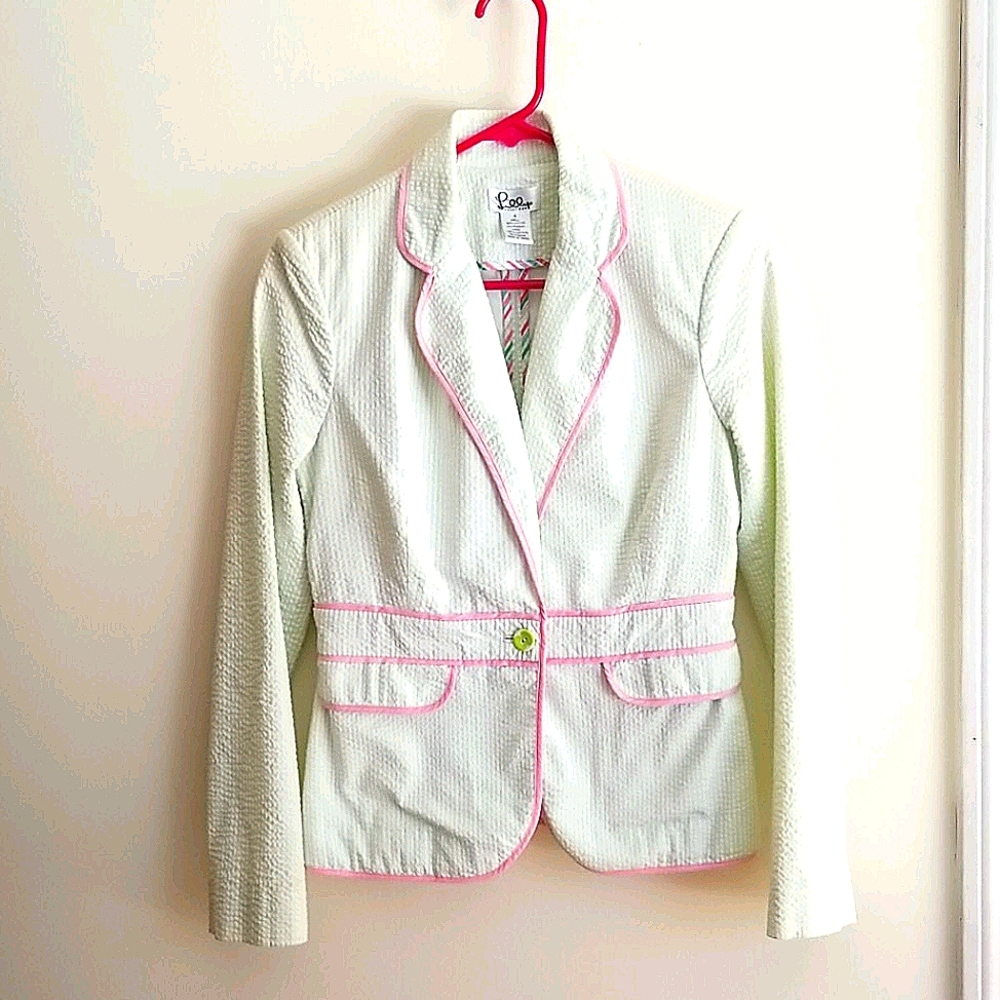 LILLY PULITZER Seersucker Blazer